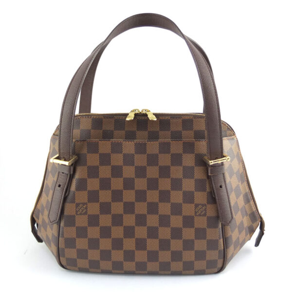 10004228 1 Louis Vuitton Belem MM Damier Ebene Tote Bag