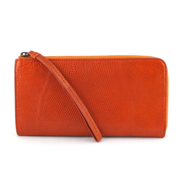 10004373 1 Bottega Veneta L Shaped Long Wallet Orange