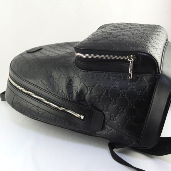 10004449 6 Gucci Guccissima Backpack Black