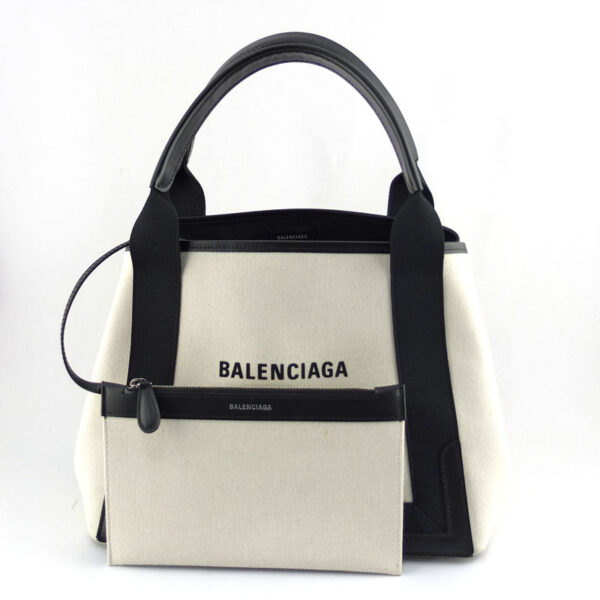 10004467 1 Balenciaga Navy Small Cabas Tote Bag