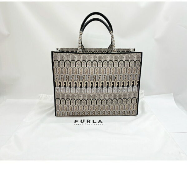 1009102834512 1 Furla Tote Bag Opportunity White Black