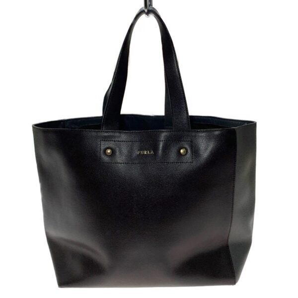 1012103081885 1 Furla Bicolor Tote Bag Leather Brown Gray