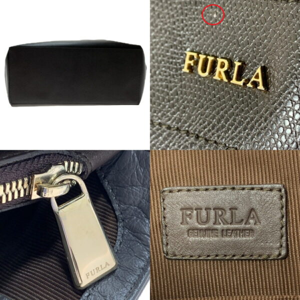 1012103081885 6 Furla Bicolor Tote Bag Leather Brown Gray