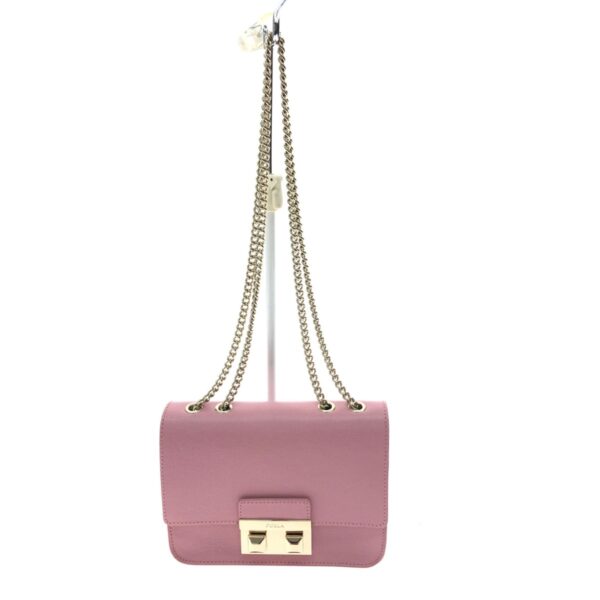 1013103394364 2 Furla Mini Shoulder Bag Double Chain Bag Pink