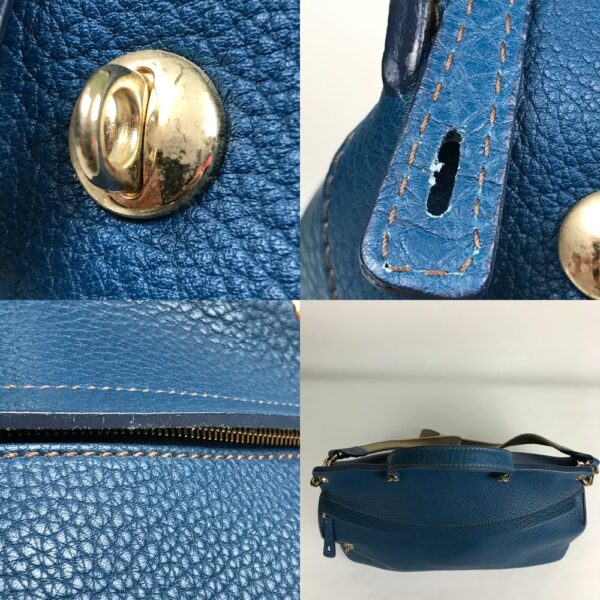 1014100811601 d7 Furla Piper Shoulder Handbag Blue