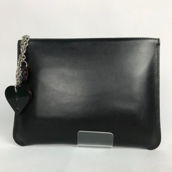 1014101053611 d2 Christian Louboutin Love Clutch Bag Black