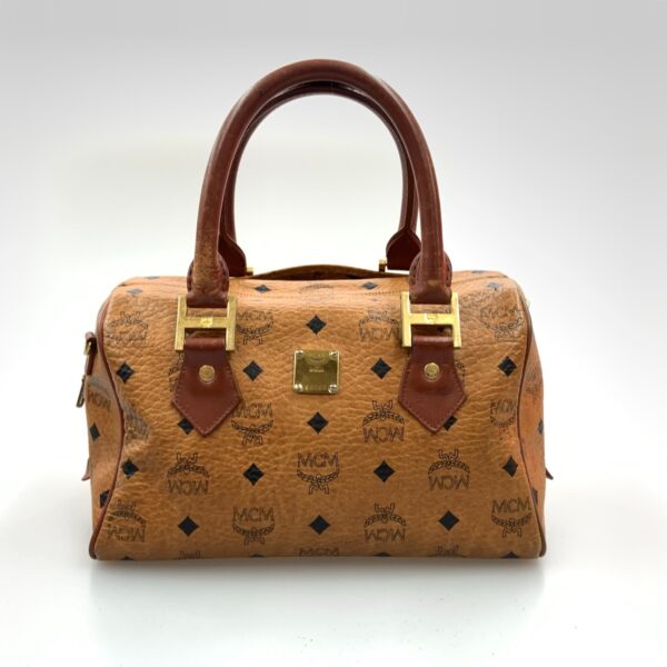 1016003218600 1 MCM Visetos 2WAY Bag Brown