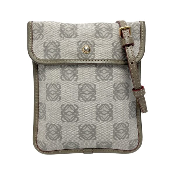 1017003576080 1 rbg Loewe Anagram Shoulder Bag Gray