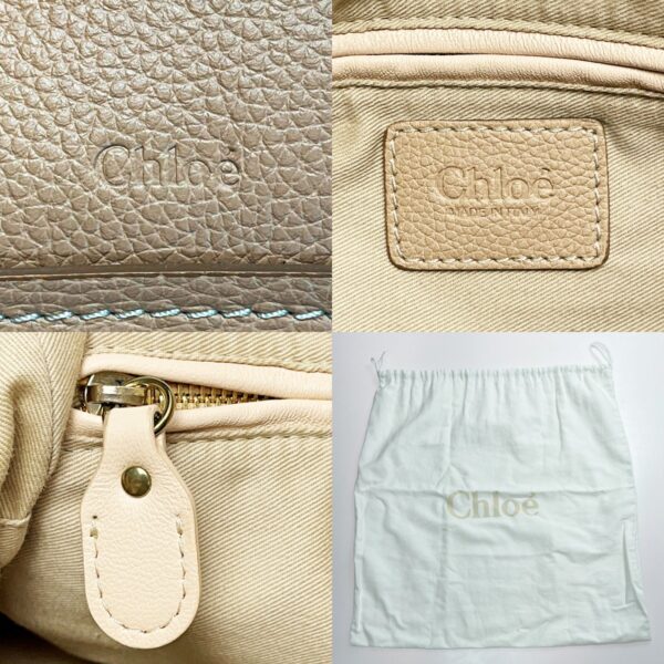 1017004152108 5 Chloe Parati 2WAY Bag Leather Beige