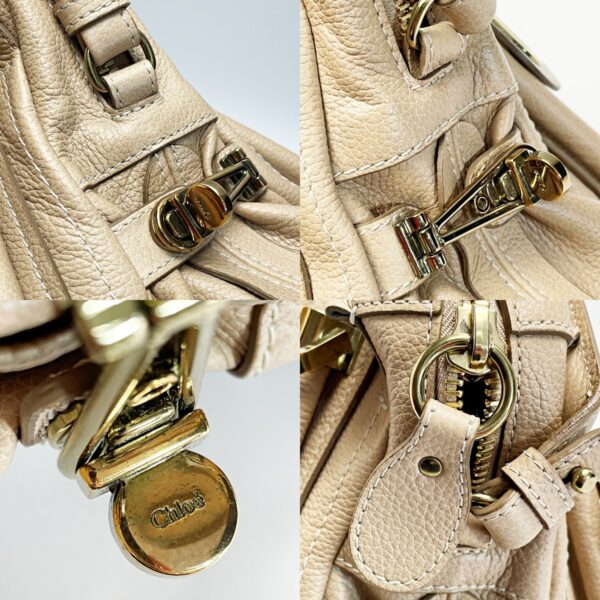 1017004152108 7 Chloe Parati 2WAY Bag Leather Beige