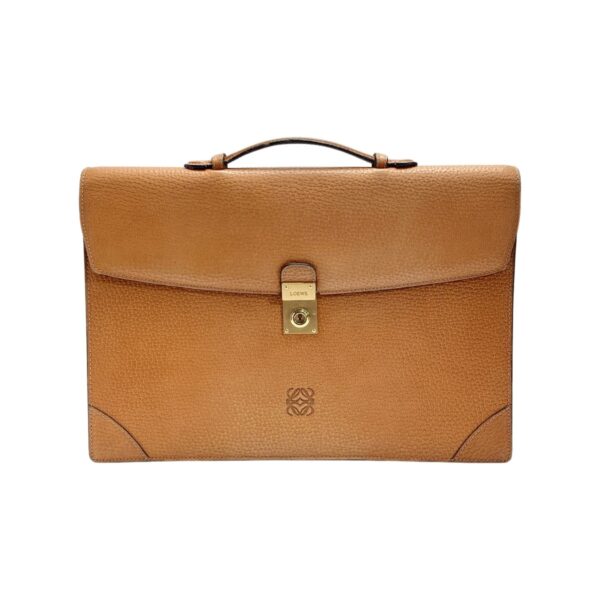 1017004209031 1 rbg Loewe Anagram Business Bag Brown