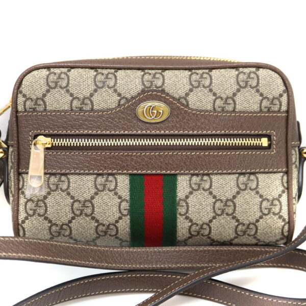 10475 1 Gucci Ophidia Shoulder Bag Leather GG Supreme