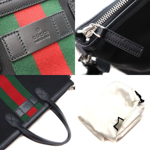 10477 10 Gucci Techno Tote Bag Canvas Black