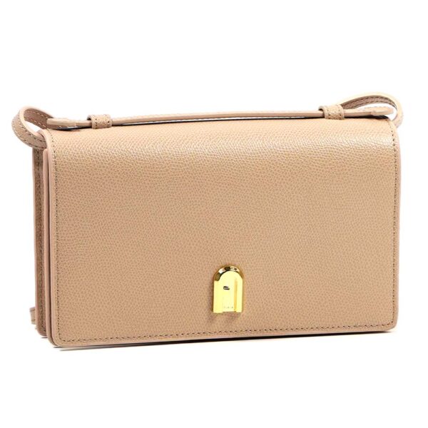 1049063 1 Furla Incanto Leather Shoulder Bag Beige