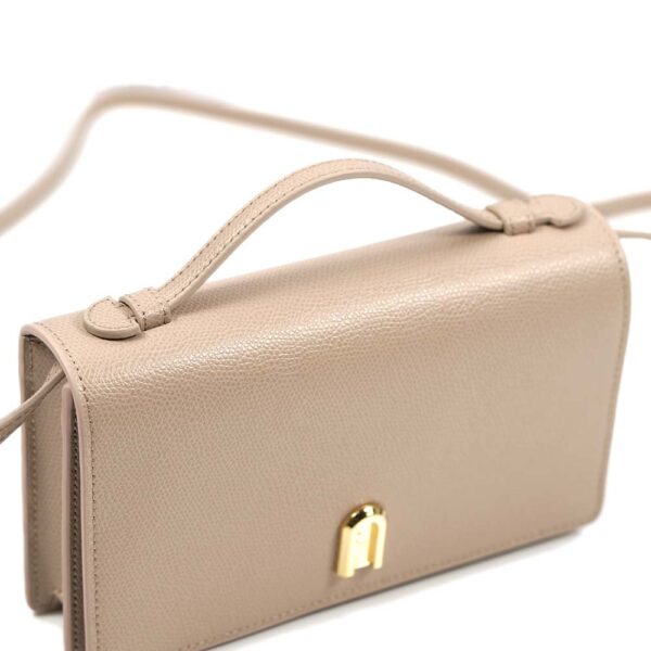 1049063 16 Furla Incanto Leather Shoulder Bag Beige