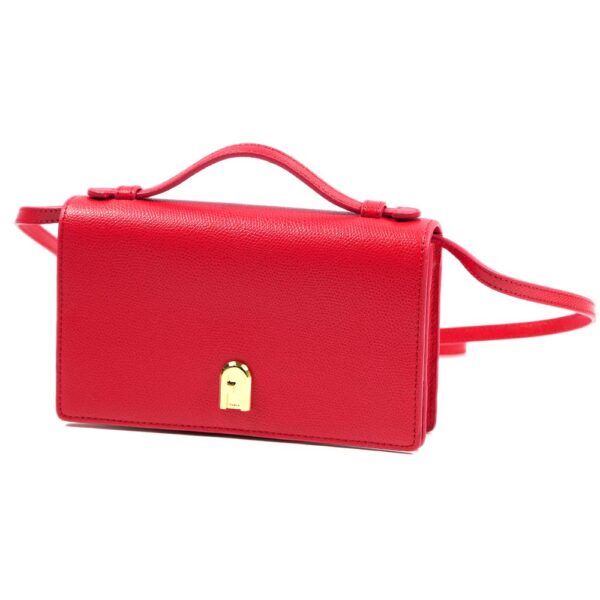 1049064 1 Furla Incanto Leather Shoulder Bag Red