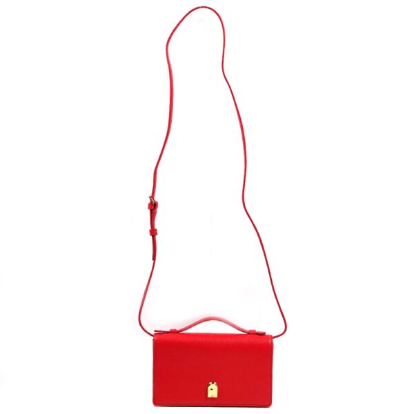 1049064 6 Furla Incanto Leather Shoulder Bag Red