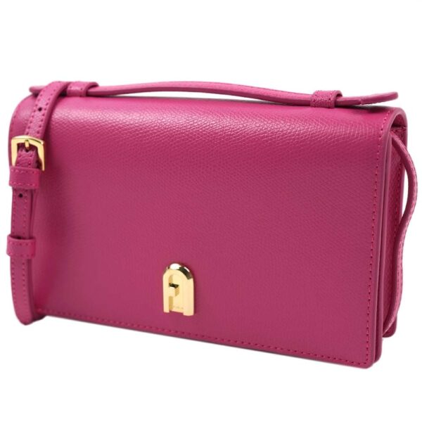 1049065 1 Furla Incanto Leather Shoulder Bag Pink