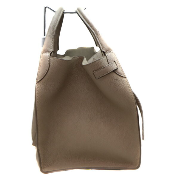 10778 4 Celine Big 2WAY Leather Bag Beige