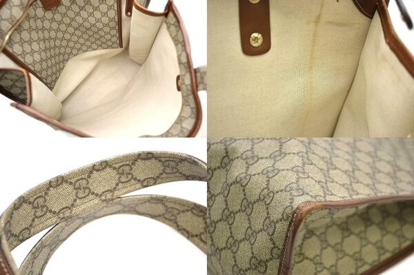 11320176 2 Gucci GG Plus Tote Bag Khaki Beige Brown