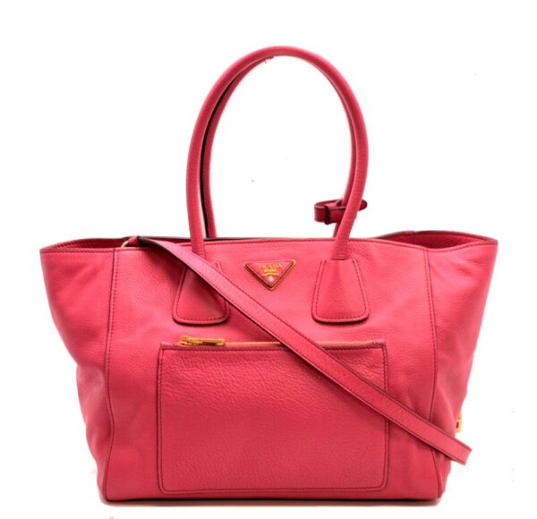 11350832 Prada 2Way Handbag Leather Peonia Pink