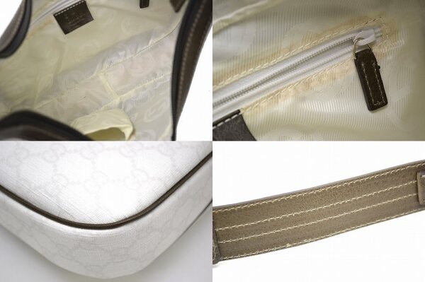 11401406 2 Gucci GG Supreme Handbag White Brown