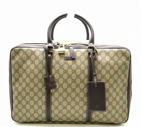 11401447 Gucci GG Plus Soft Suitcase Beige Brown