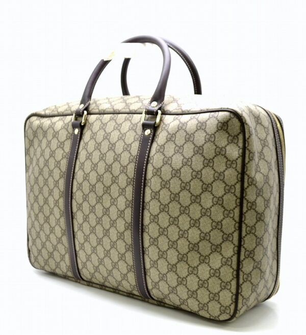 11401447 1 Gucci GG Plus Soft Suitcase Beige Brown