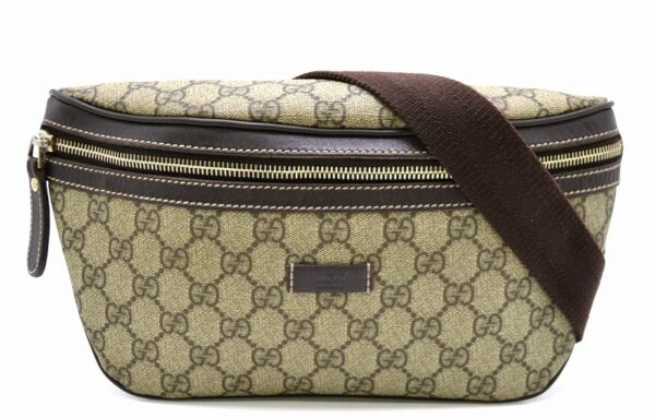 11410930 Gucci GG Plus Waist Bag Khaki Beige Brown