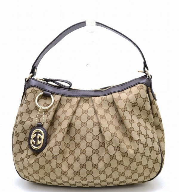 11410942 Gucci Sookie Shoulder Bag Khaki Beige Brown