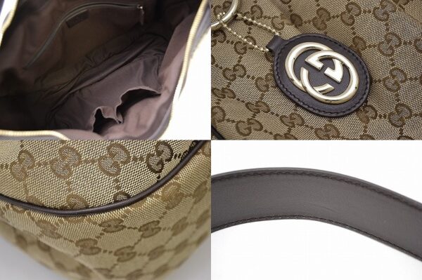 11410942 2 Gucci Sookie Shoulder Bag Khaki Beige Brown