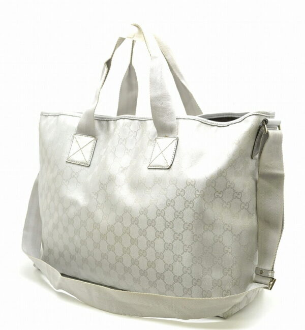 11421112 1 Gucci GG Handbag 2WAY Silver