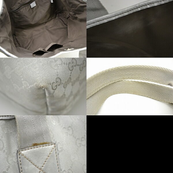 11421112 2 Gucci GG Handbag 2WAY Silver