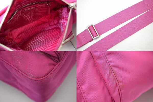 11430801 2 Prada Nylon Shoulder Bag Pink