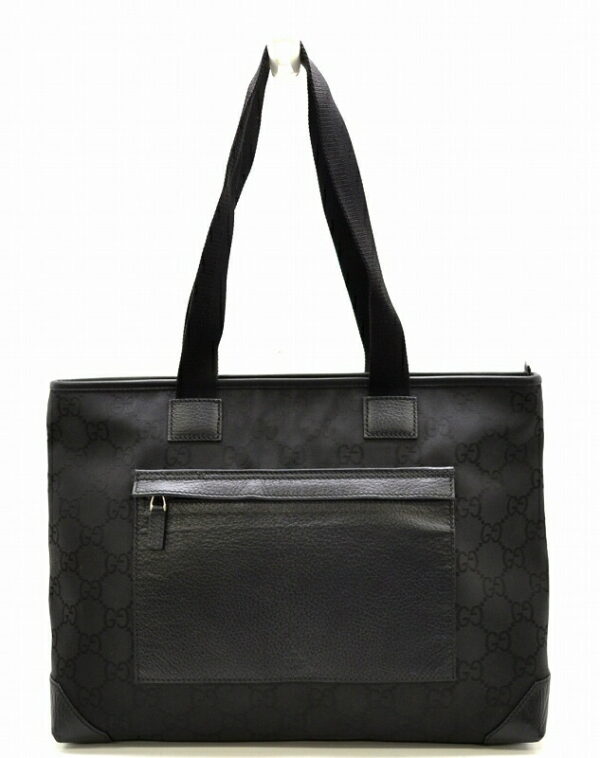 11430809 Gucci GG Nylon Tote Bag Black