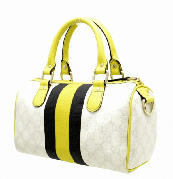 11430847 1 Gucci GG Plus Joyline Handbag White Yellow Black