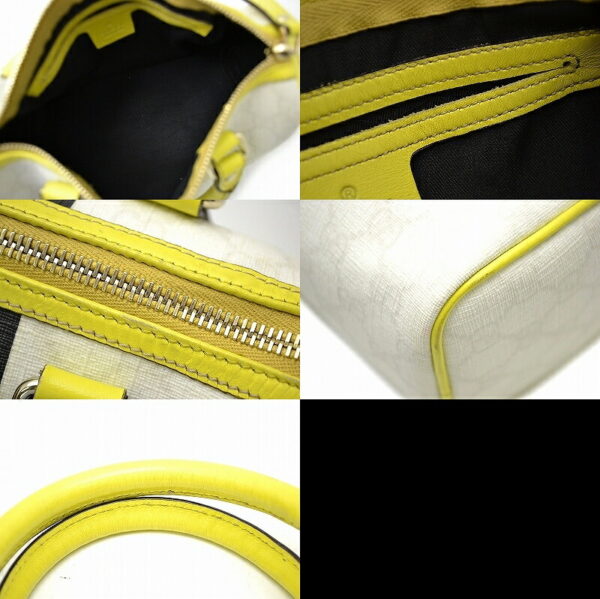 11430847 2 Gucci GG Plus Joyline Handbag White Yellow Black