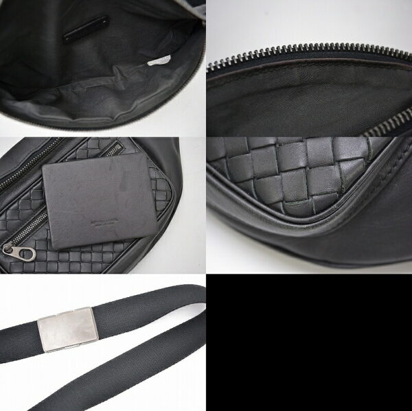 11430980 2 Bottega Veneta Intrecciato Leather Waist Bag Black