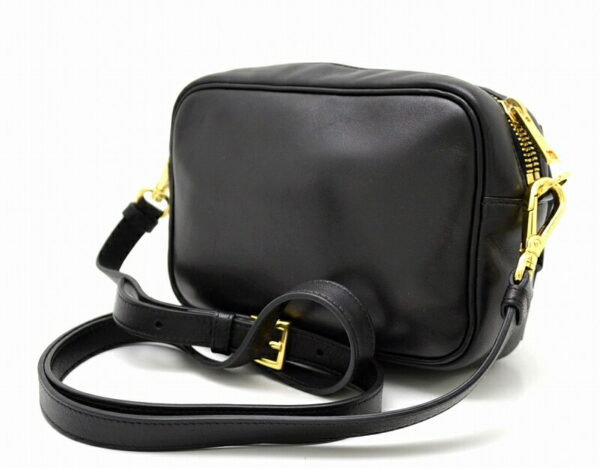 11431066 1 Prada Nappa Shoulder Bag Pochette Leather Black