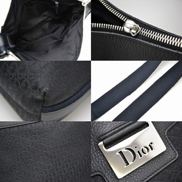 11431298 2 Christian Dior Trotter Shoulder Bag Black