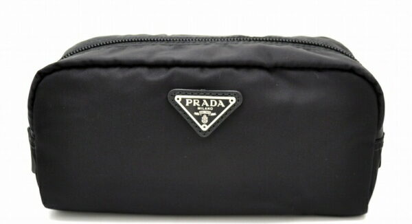 11440788 Prada Nylon Pouch Black