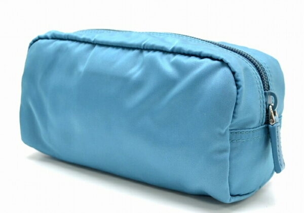 11440793 1 Prada Nylon Cosmetic Pouch Blue