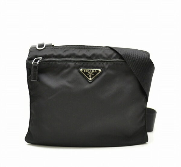 11451186 Prada Bag Travel Bag Nylon Black