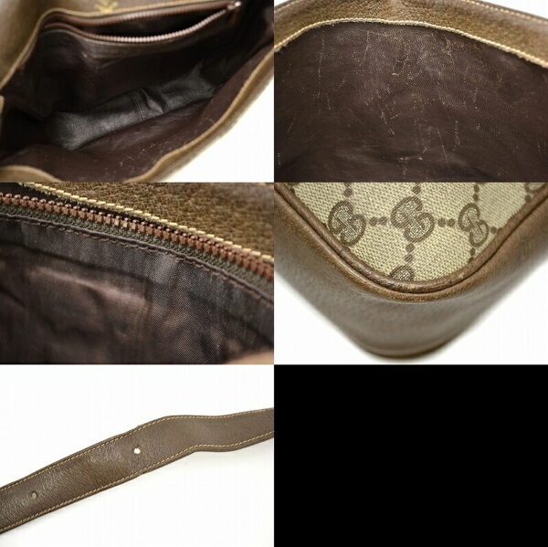 11451614 2 Gucci GG Plus GG Supreme Shoulder Bag Brown