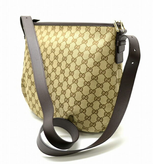 11460749 1 Gucci GG Shoulder Bag Khaki Beige Brown