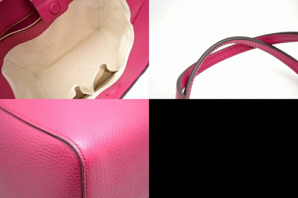 11461544 2 Gucci Swing Tote Bag Leather Fuchsia Pink