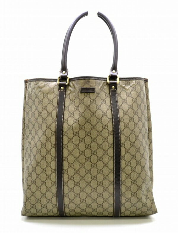 11470082 Gucci GG Supreme Tote Bag Handbag Beige Brown