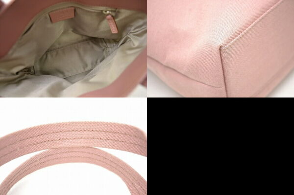 11470104 2 Gucci Mini Tote Bag Nylon Leather Pink