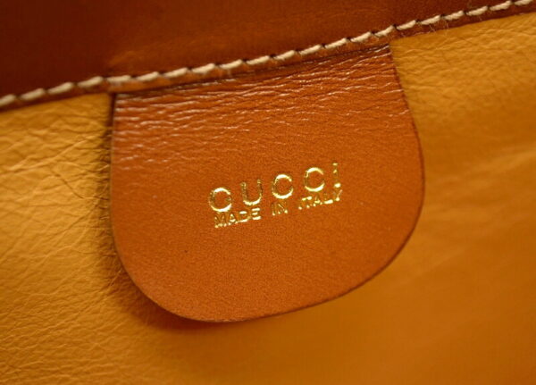 11470847 8 Gucci Bamboo Handbag 2WAY Leather Brown