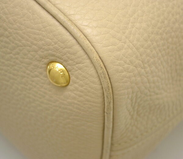 11480238 2 Prada Vitello Daino Leather Shoulder Tote Bag Beige